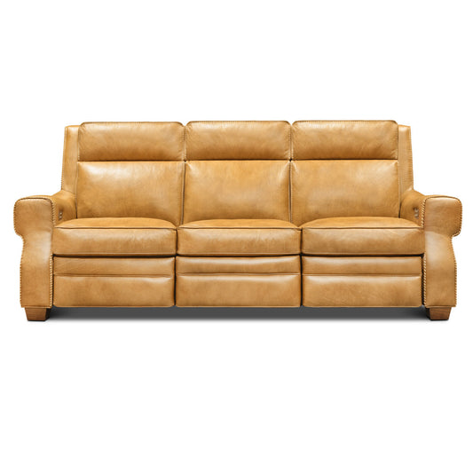 Eleanor Rigby Spencer 96 Genuine Leather Square Arm Reclining Sofa
