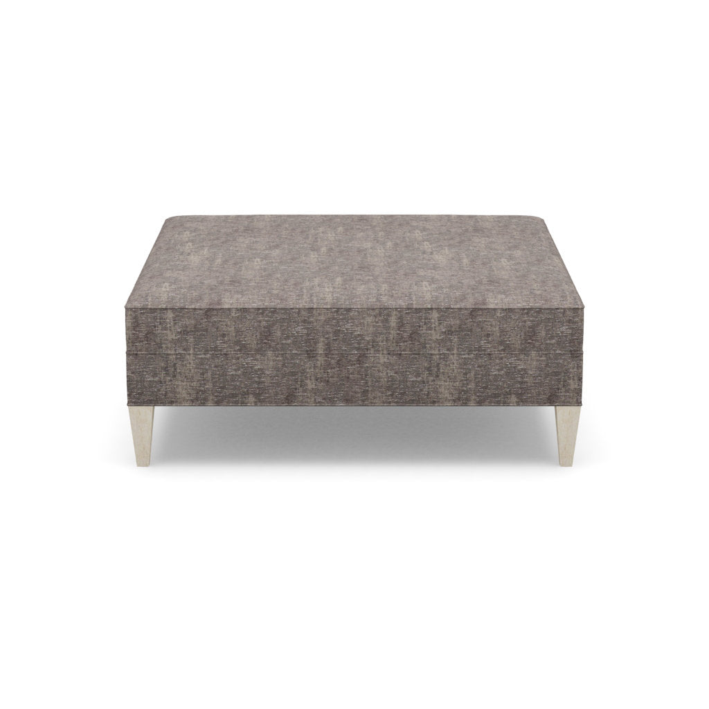 Paul Robert 54 Wide Square Standard Ottoman With Tapered Leg