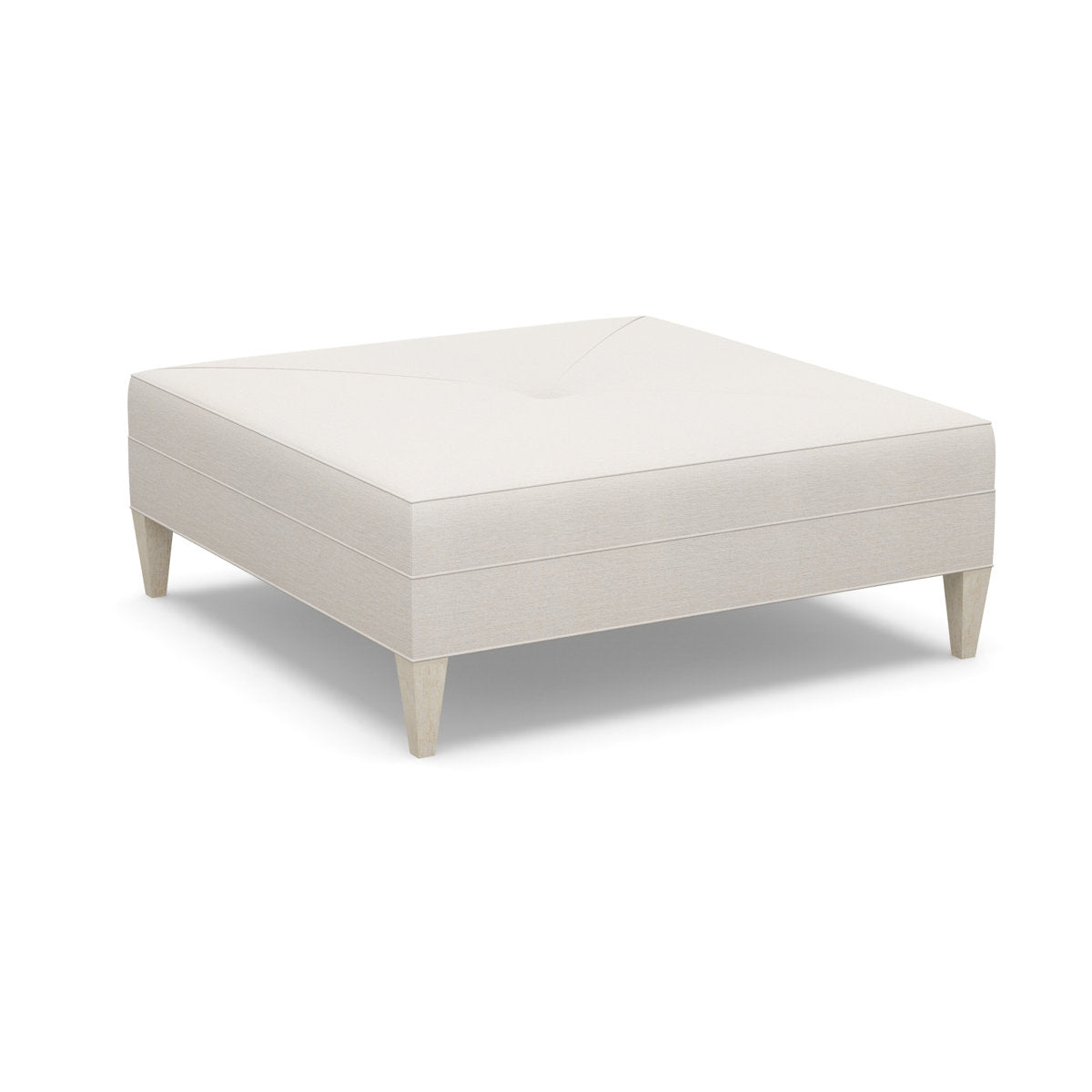 Paul Robert 54 Wide Square Standard Ottoman With Tapered Leg