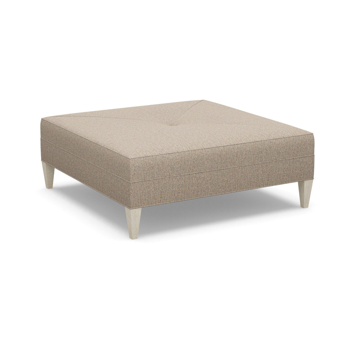 Paul Robert 54 Wide Square Standard Ottoman With Tapered Leg