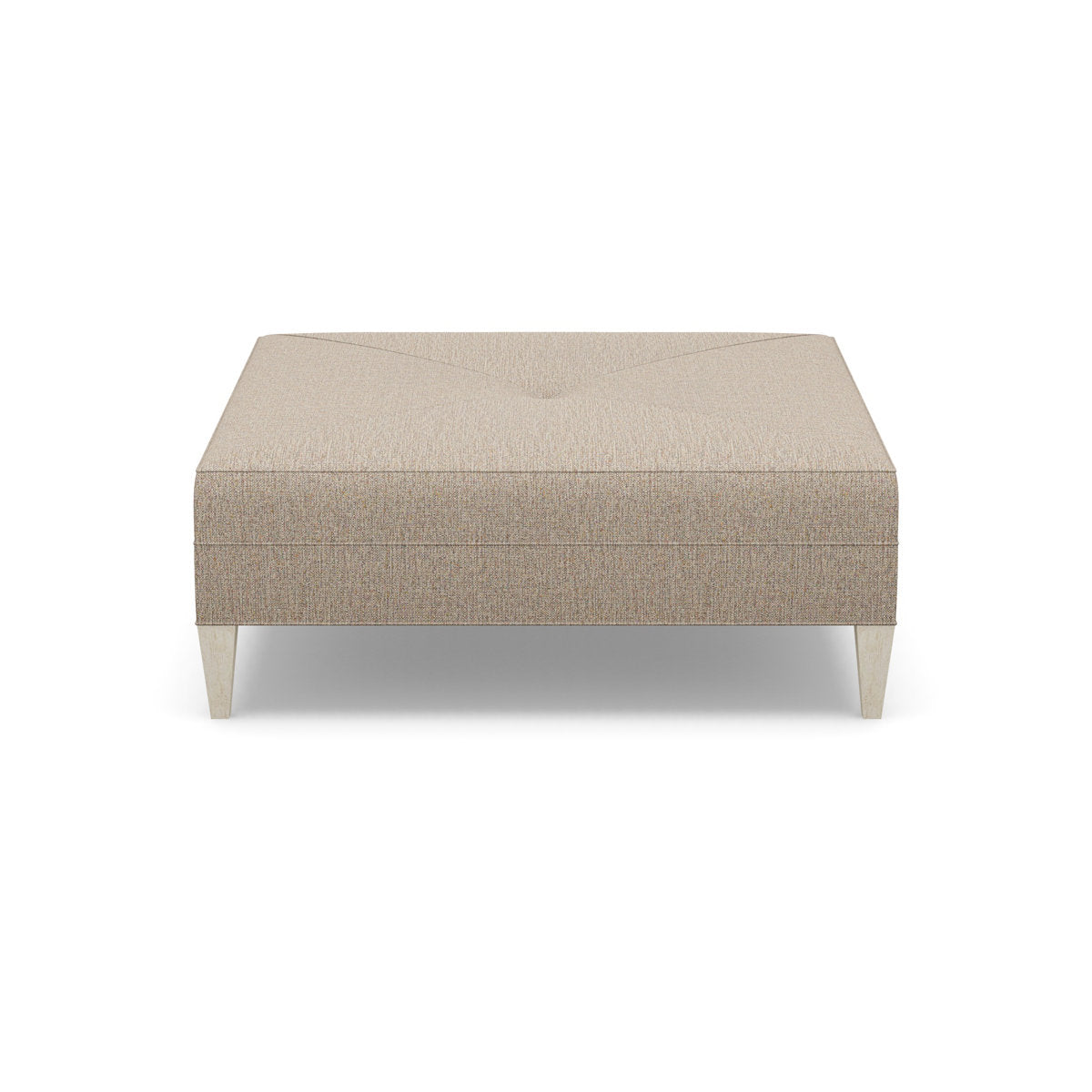 Paul Robert 54 Wide Square Standard Ottoman With Tapered Leg