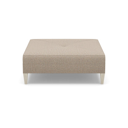 Paul Robert 54 Wide Square Standard Ottoman With Tapered Leg