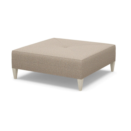Paul Robert 54 Wide Square Standard Ottoman With Tapered Leg