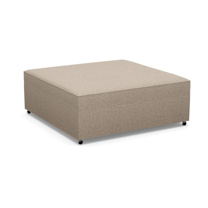Paul Robert 48 Wide Square Cocktail Ottoman With Casters
