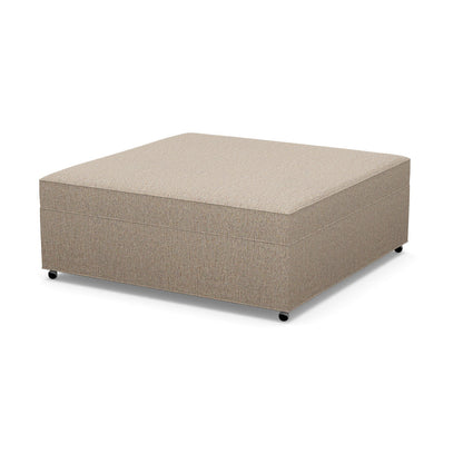 Paul Robert 48 Wide Square Cocktail Ottoman With Casters