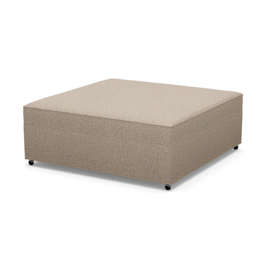 Paul Robert 48 Wide Square Cocktail Ottoman With Casters