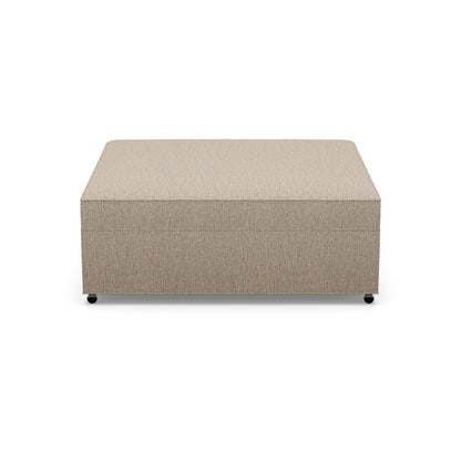 Paul Robert 48 Wide Square Cocktail Ottoman With Casters