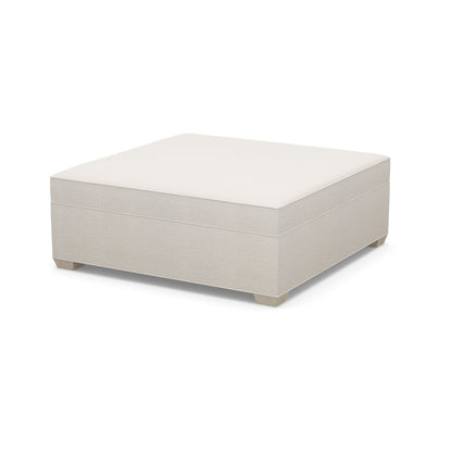Paul Robert 48 Wide Square Cocktail Ottoman With Tapered Foot