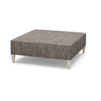 Paul Robert 48 Wide Square Cocktail Ottoman With Tapered Leg