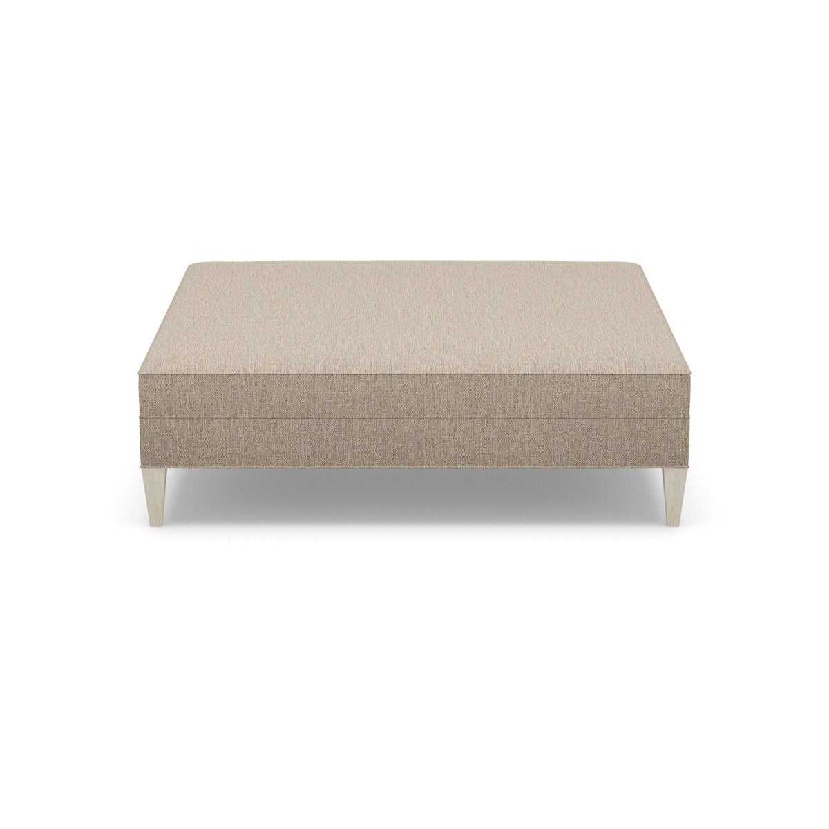 Paul Robert 60 Wide Square Standard Ottoman With Tapered Leg