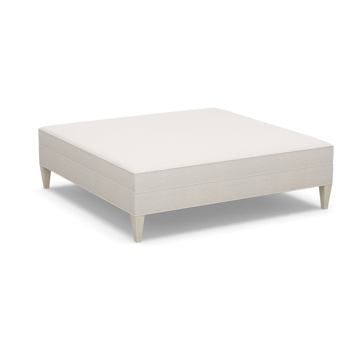 Paul Robert 60 Wide Square Standard Ottoman With Tapered Leg
