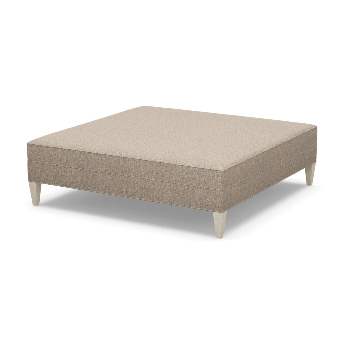 Paul Robert 60 Wide Square Standard Ottoman With Tapered Leg