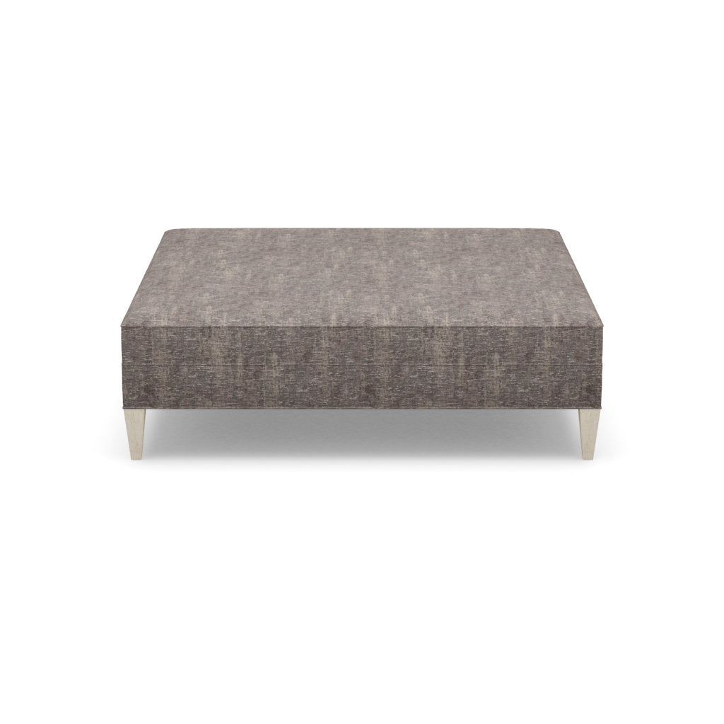 Paul Robert 60 Wide Square Standard Ottoman With Tapered Leg
