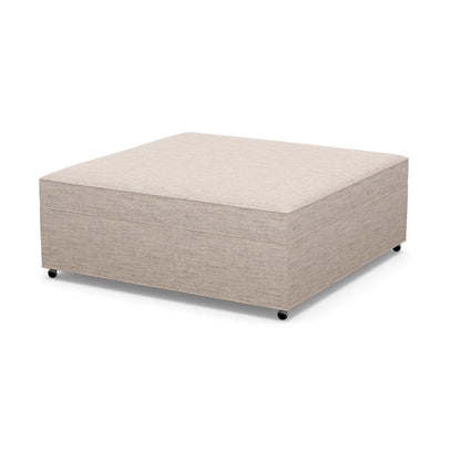 Paul Robert 54 Wide Square Standard Ottoman With Casters