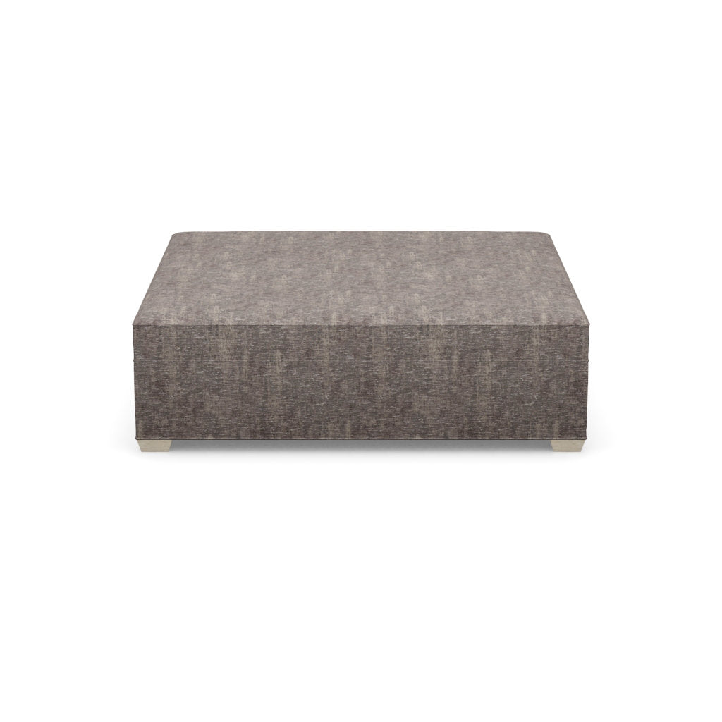 Paul Robert 60 Wide Square Standard Ottoman With Tapered Foot