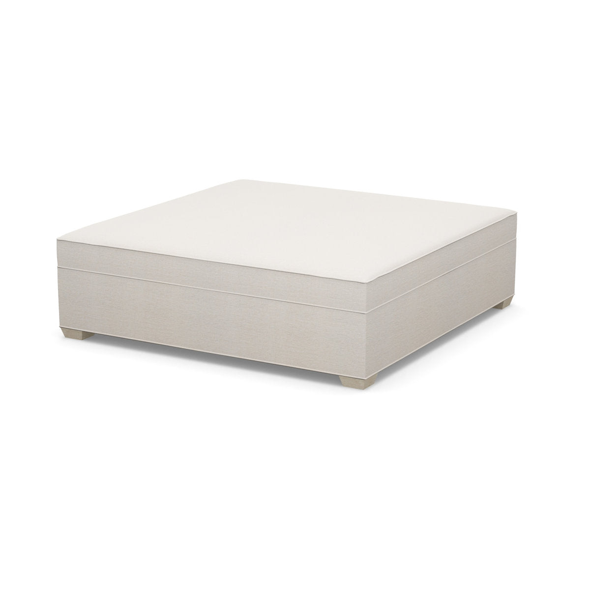 Paul Robert 60 Wide Square Standard Ottoman With Tapered Foot