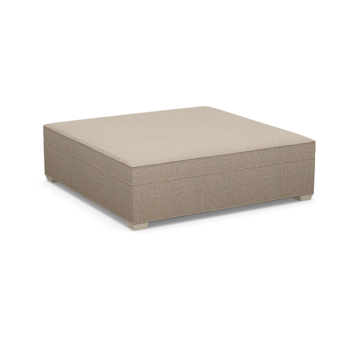 Paul Robert 60 Wide Square Standard Ottoman With Tapered Foot