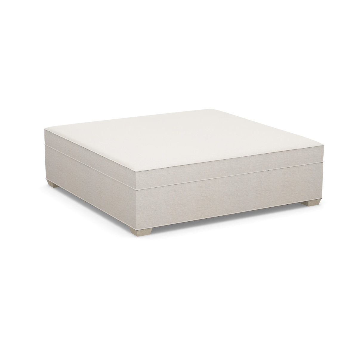 Paul Robert 60 Wide Square Standard Ottoman With Tapered Foot