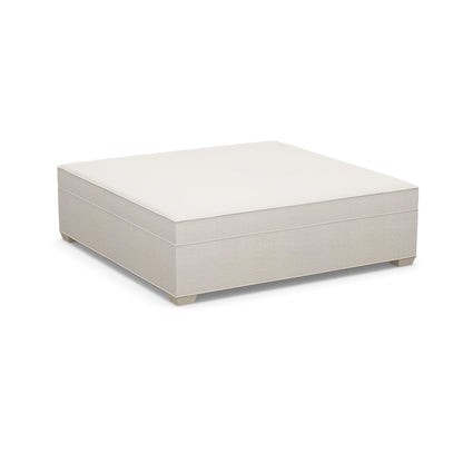 Paul Robert 60 Wide Square Standard Ottoman With Tapered Foot