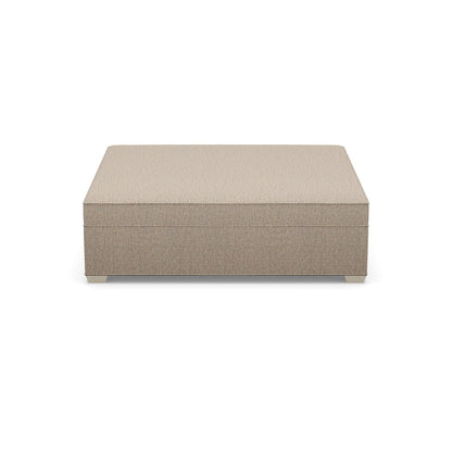 Paul Robert 60 Wide Square Standard Ottoman With Tapered Foot