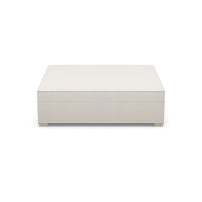 Paul Robert 60 Wide Square Standard Ottoman With Tapered Foot