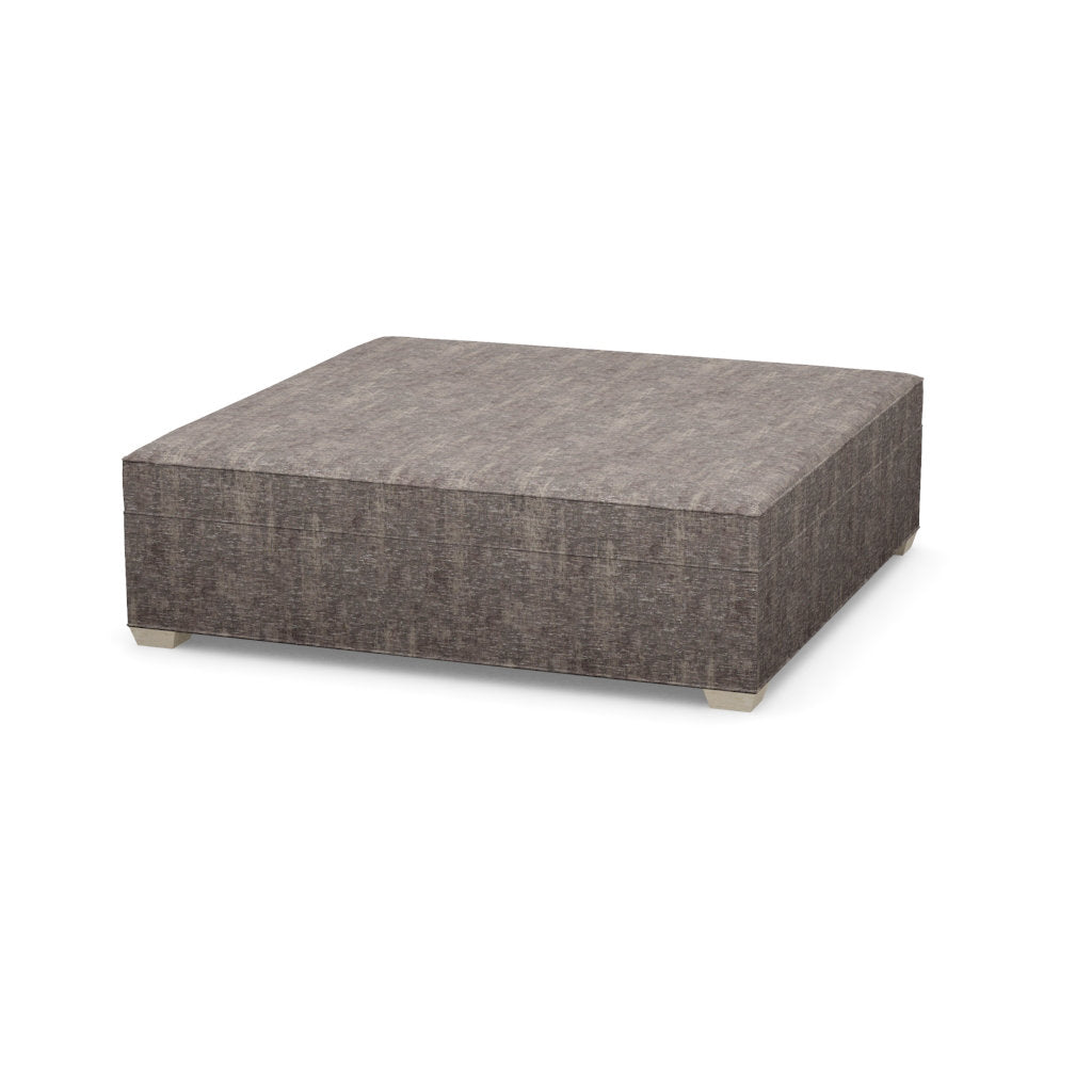Paul Robert 60 Wide Square Standard Ottoman With Tapered Foot
