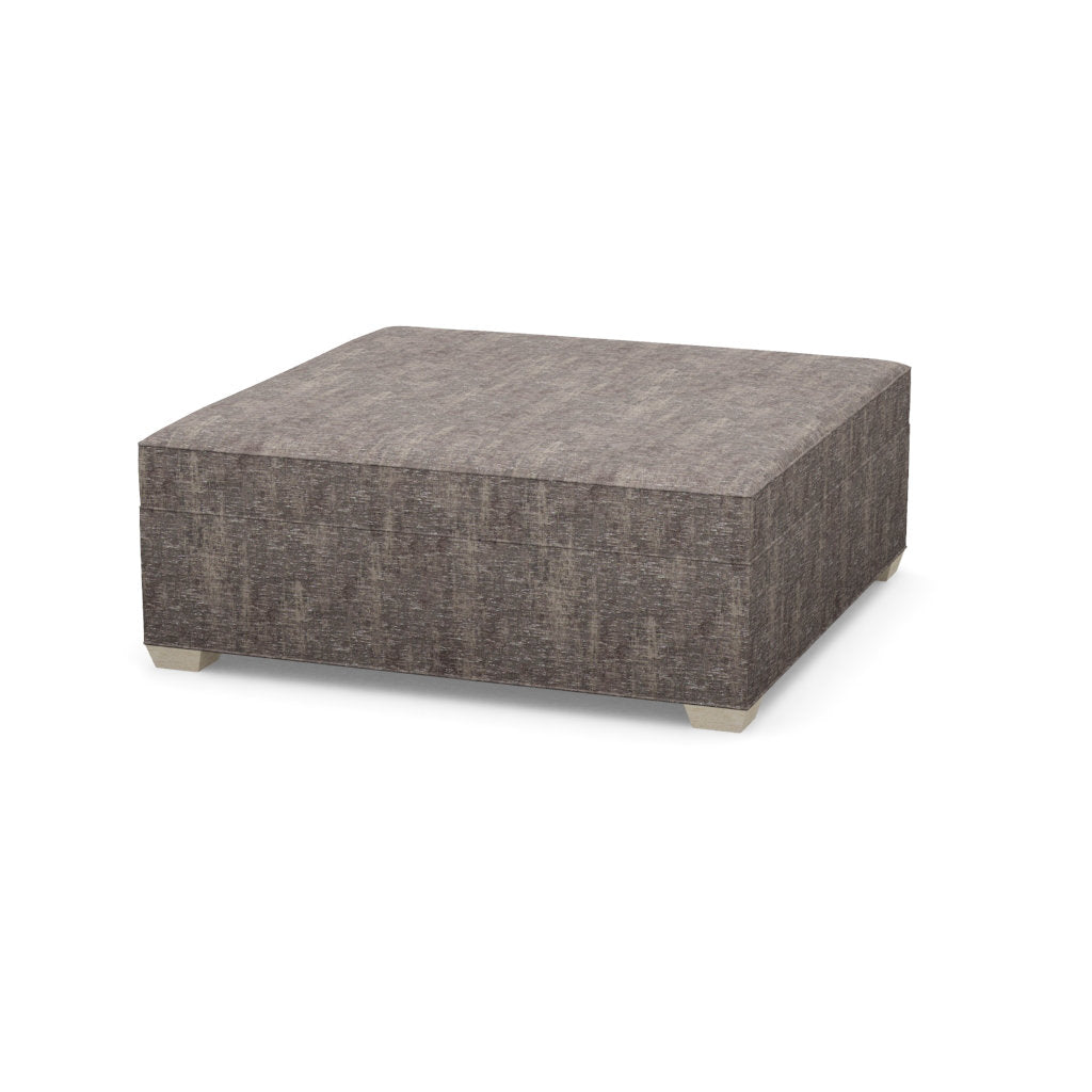 Paul Robert 54 Wide Square Standard Ottoman With Tapered Foot