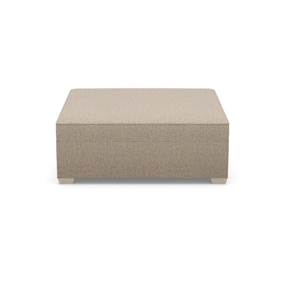 Paul Robert 54 Wide Square Standard Ottoman With Tapered Foot