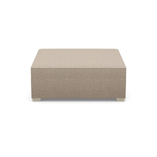 Paul Robert 54 Wide Square Standard Ottoman With Tapered Foot