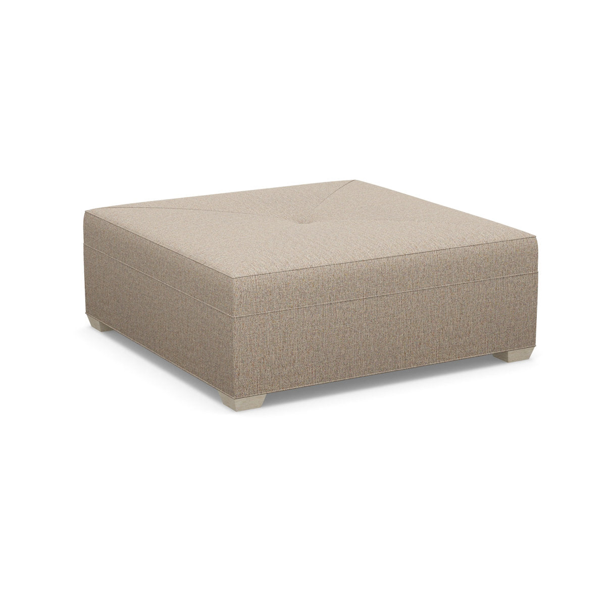 Paul Robert 54 Wide Square Standard Ottoman With Tapered Foot