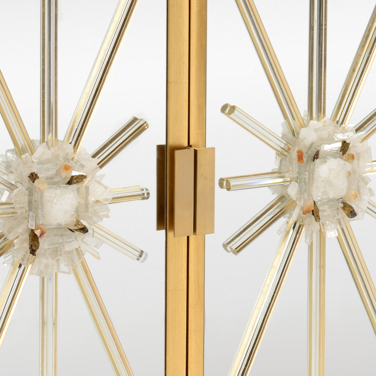 Starburst Solid Wood Accent Cabinet