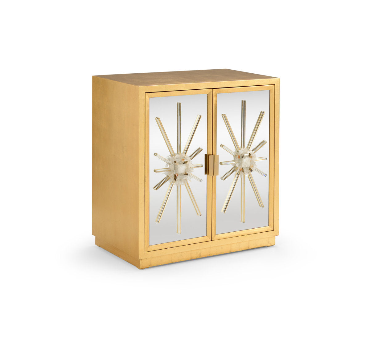 Starburst Solid Wood Accent Cabinet