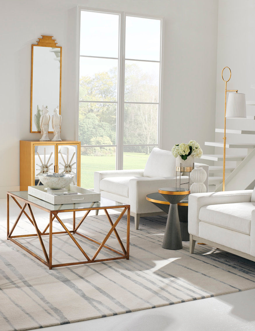 Starburst Solid Wood Accent Cabinet