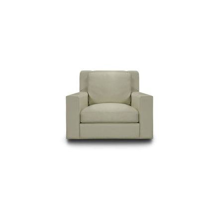 Sterne Leather Swivel Armchair