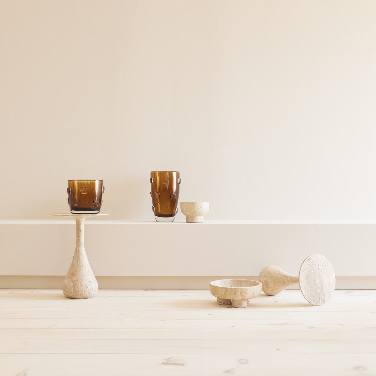 Studio A Home Dea Table Travertine Lg