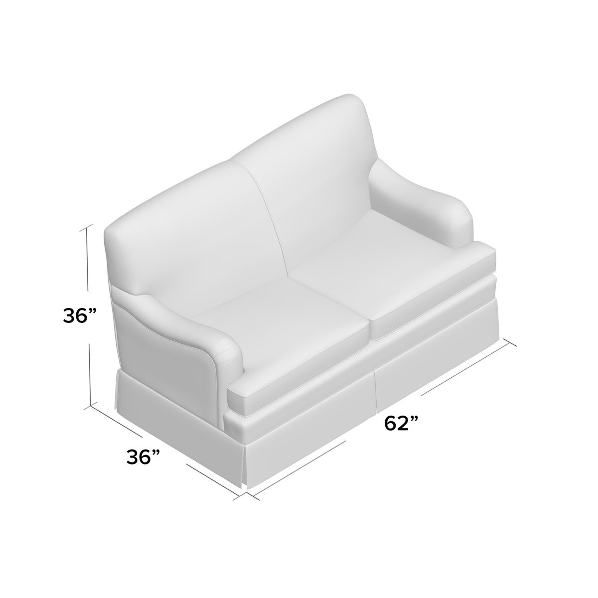 Duralee Stratford 62 Loveseat