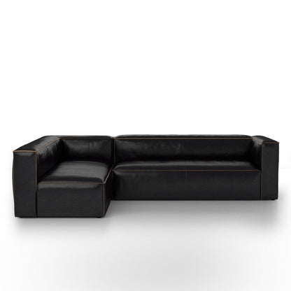 Strom 120" Leather Sectional