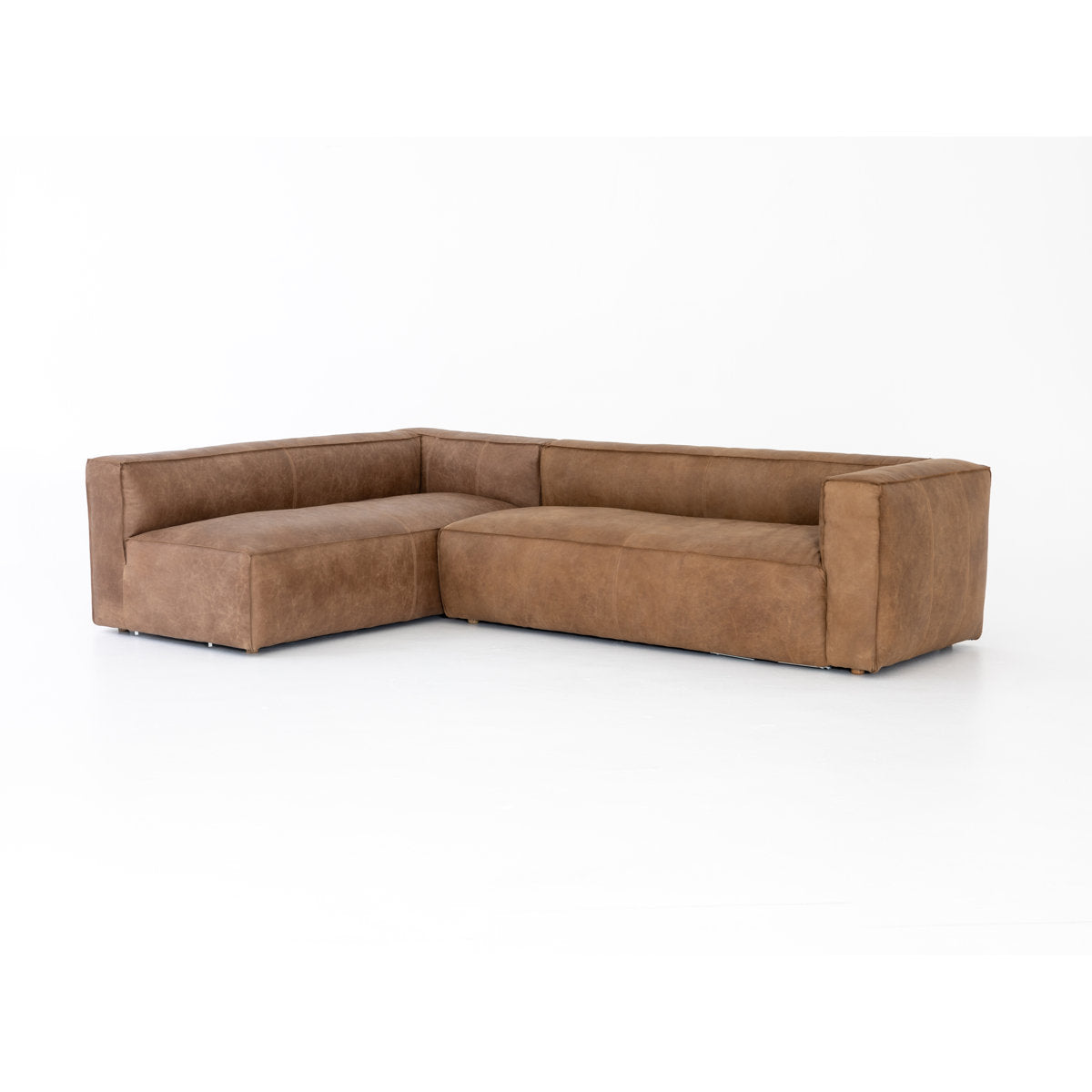 Strom 120" Leather Sectional