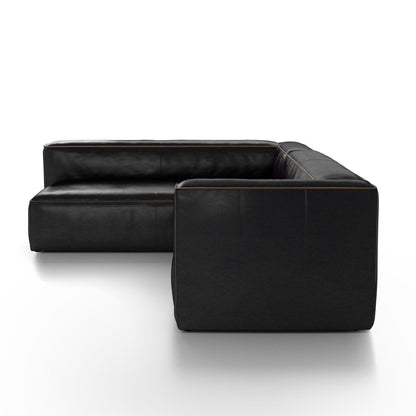 Strom 120" Leather Sectional