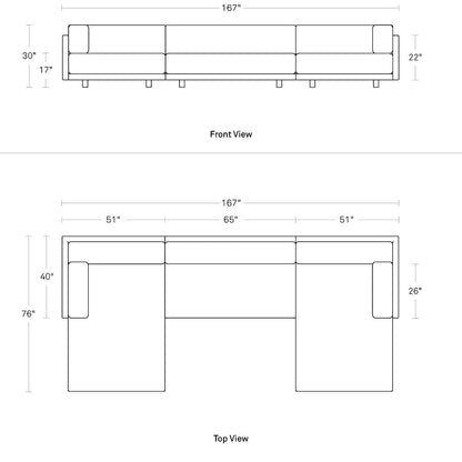 Blu Dot Sunday U Shaped Sectional