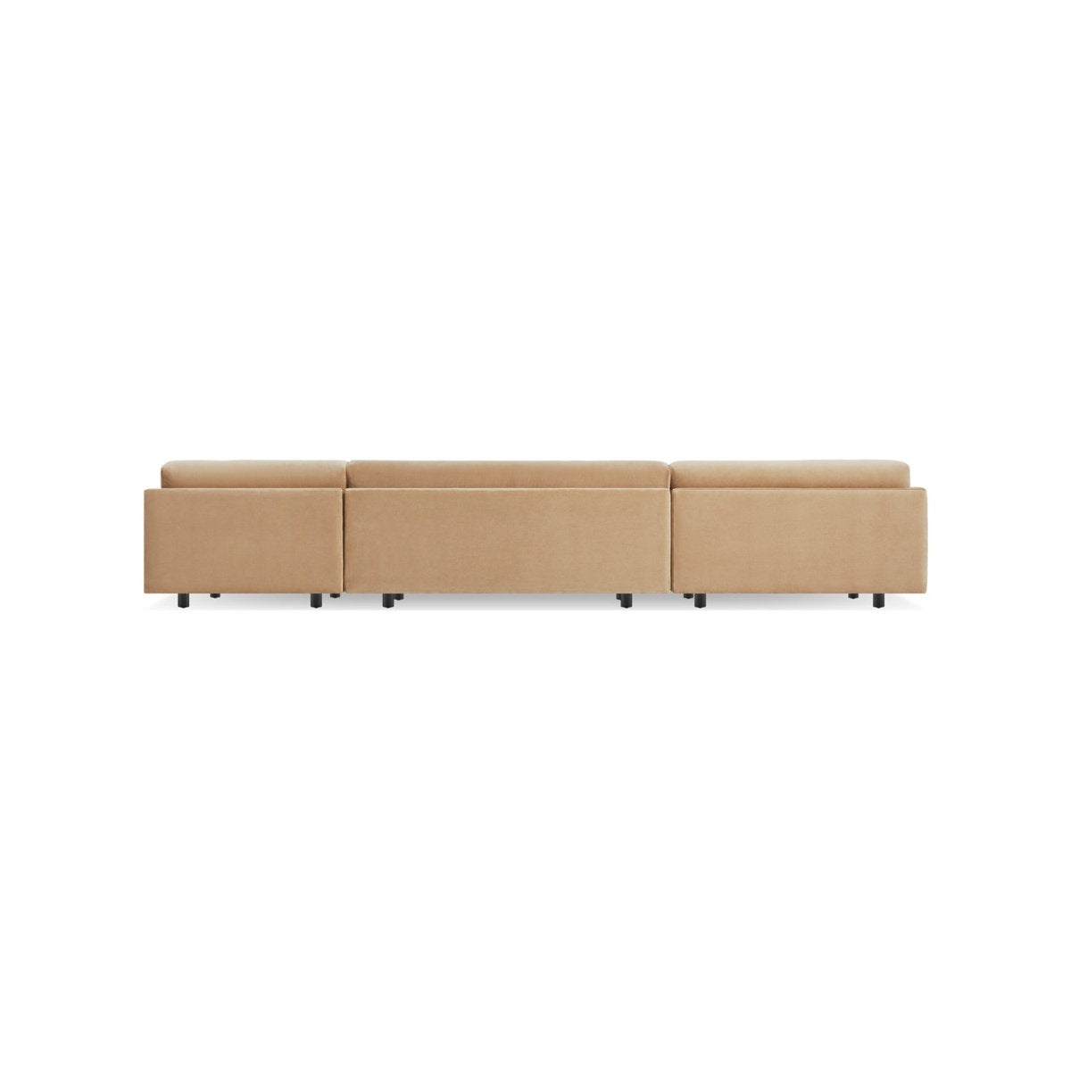 Blu Dot Sunday 3 Piece 156 Wide Velvet Corner Sectional