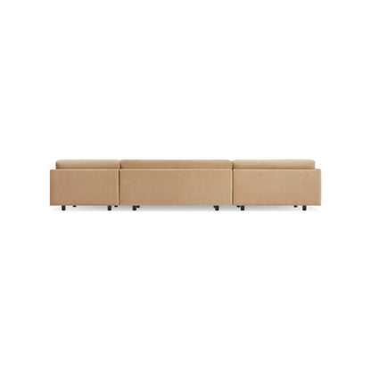 Blu Dot Sunday 3 Piece 156 Wide Velvet Corner Sectional