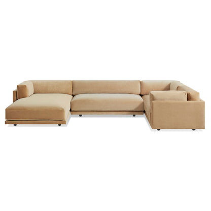 Blu Dot Sunday 3 Piece 156 Wide Velvet Corner Sectional