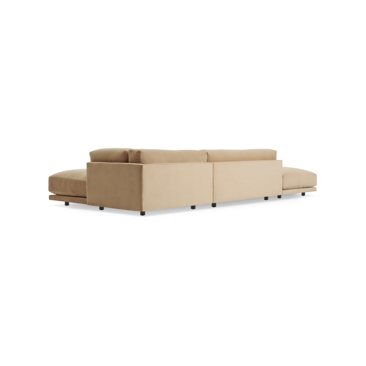 Blu Dot Sunday 4 Piece 156 Wide Velvet Corner Sectional