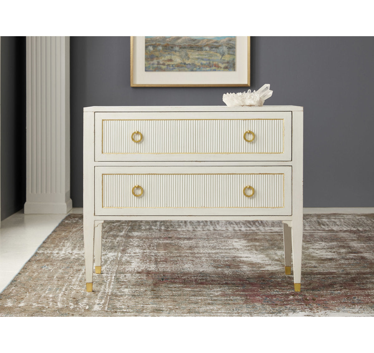 Swedish 2 - Drawer Nightstand