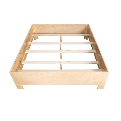 Swirl Rattan Queen Standard Bed, Natural