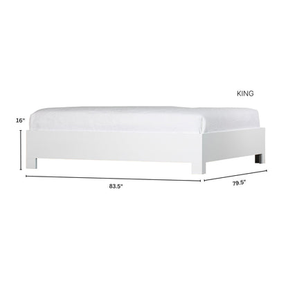 Swirl Rattan Queen Standard Bed, Natural
