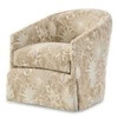 Ambella August Skirted Swivel Chair