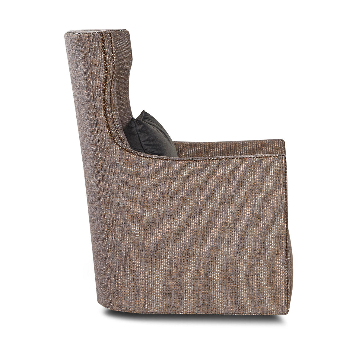 Swivel Wingback Chair Chair with Ottoman
