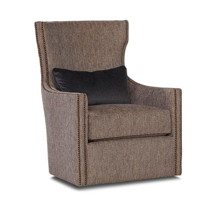 Swivel Wingback Chair Chair with Ottoman